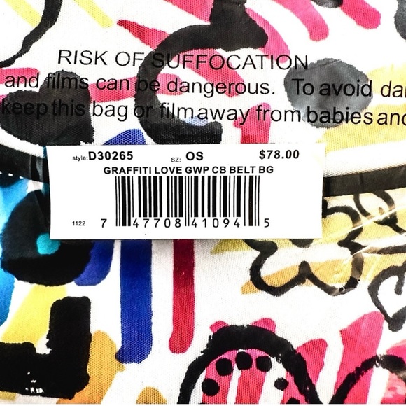 NWT Brighton Graffiti Love Cross Body Belt bag. - Picture 5 of 6